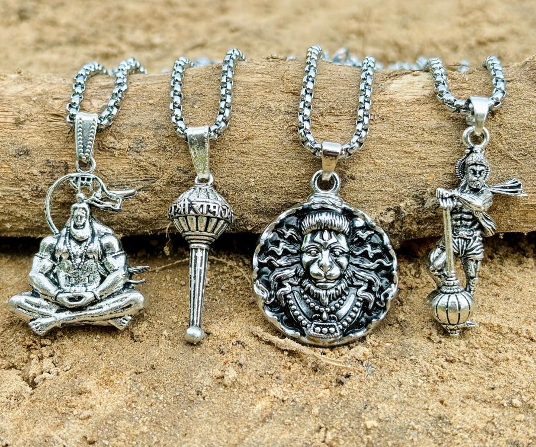 Lord Hanumanji Pendant Combo ( BUY 1 GET 3 FREE )