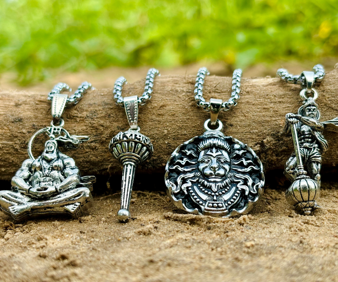 Lord Hanumanji Pendant Combo ( BUY 1 GET 3 FREE )