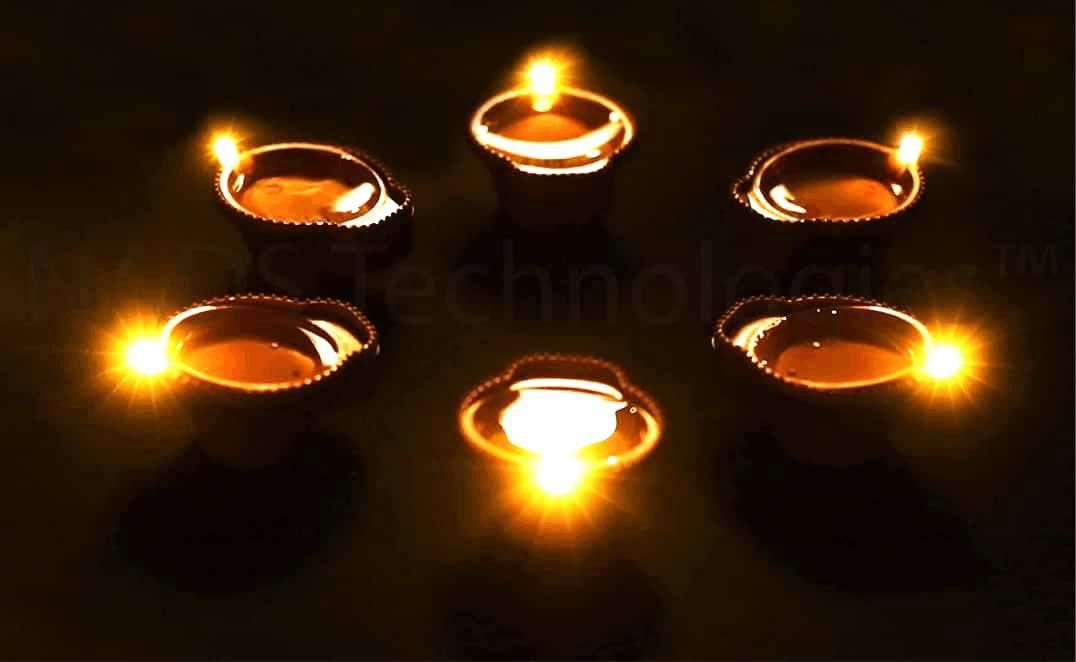 GlowFlow LED Water-Sensor Diya