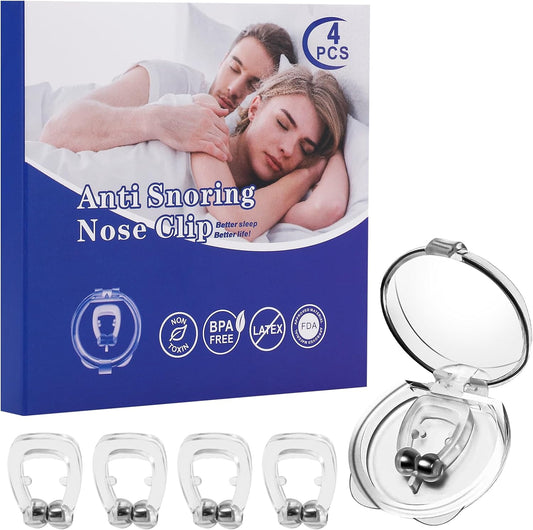 Better Sleep Magnetic Nose Clips Buy 1 Get 1 Free - Snore-Free Sleep Solution for Men and Women