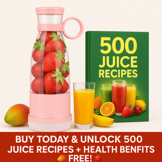 Portable Mini bottle Blender (Free 500 Recipe E-Book)